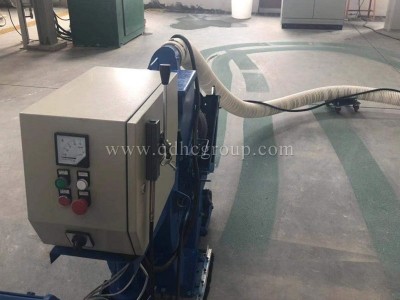 Shot blasting of workshop floor